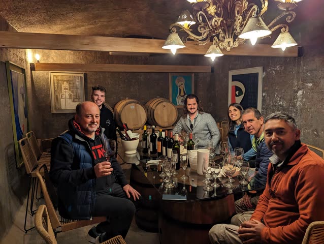 Cave tasting, first sourcing trip, Argentina 2023